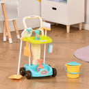 Set Pulizie Giocattolo per Bambini 30x29x55 cm 17 Accessori con Carrello