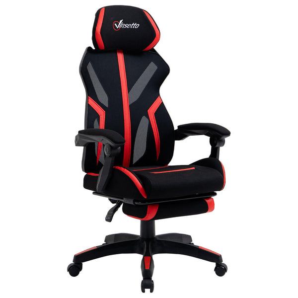 acquista Sedia da Gaming Ergonomica 65x65x119-129 cm in Similpelle Nera