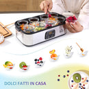 Yogurtiera Elettrica 30W con 8 Vasetti Temperatura Regolabile Argento