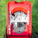 Biotrituratore Elettrico da Giardino con Sacco da 50L Rosso