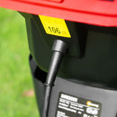 Biotrituratore Elettrico da Giardino con Sacco da 50L Rosso