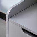 Cassapanca Baule Portagiochi 60x40x48 cm in MDF Grigio