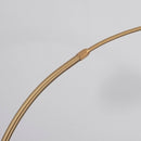 Lampada da Terra ad Arco 30x100x167 cm E27 Paralume in Metallo Oro e Nero