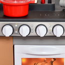 Cucina Giocattolo per Bambini 63x35x84 cm con 58 Accessori Grigio e Marrone