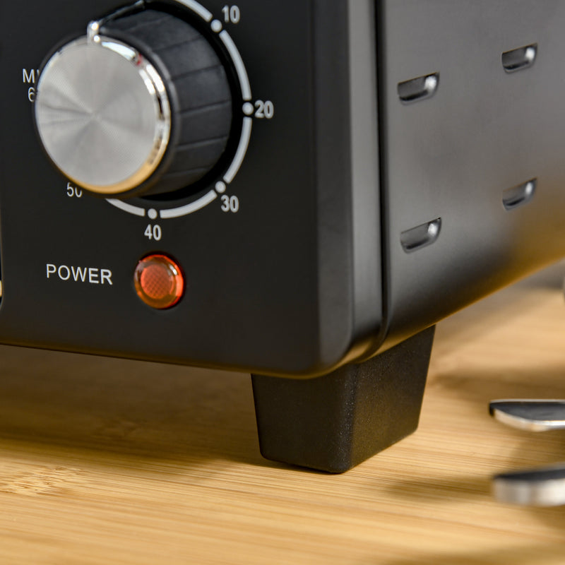 Fornetto Elettrico 21 Litri con Griglia e Teglia Nero