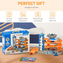 Garage Giocattolo per Bambini 60x22x36 cm con Rampe e Ascensore Multicolore