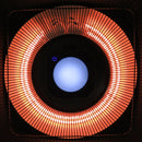 Stufa Alogena a Sospensione Ø43x25 cm 2000W con Luce LED e Telecomando Nera