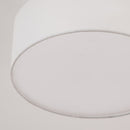 Lampadario Moderno Ø30x17,5 cm G9 40W Paralume in Tessuto Bianco