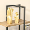 Libreria 5 Ripiani 80x39x179,5 cm in Truciolare e Metallo Nero