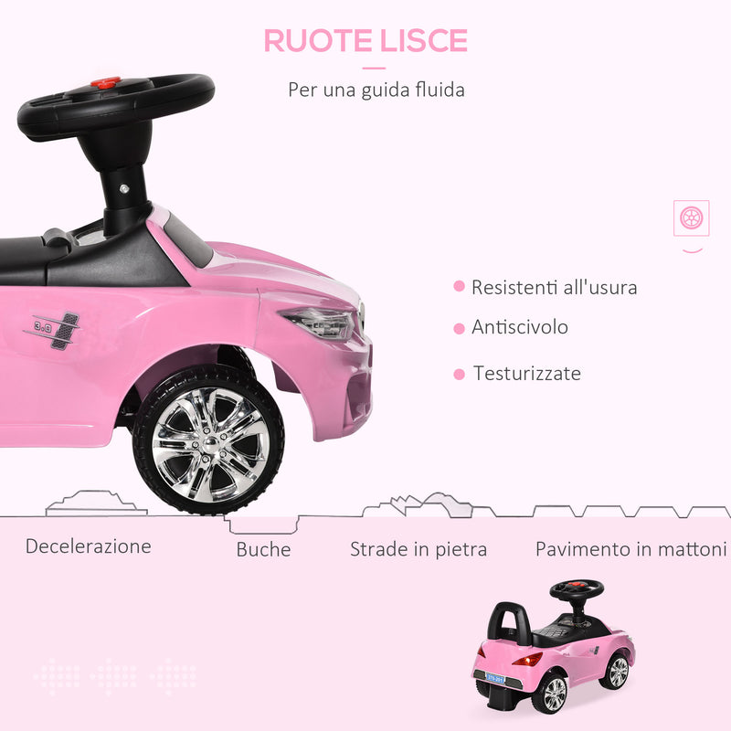 Auto Macchina Cavalcabile per Bambini Rosa