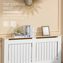 Copritermosifone 152x19x83 cm in MDF e Legno Truciolare Bianco