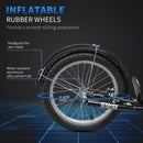 Monopattino per Bambini Ruote da 16 in Metallo Blu e Nero