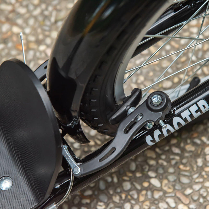 Monopattino per Bambini Ruote da 16 in Metallo Blu e Nero