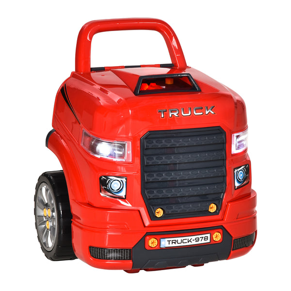 Officina Camion Giocattolo per Bambini 40x39x47 cm con 61 Accessori Rosso sconto