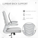 Sedia Poltrona Operativa da Ufficio in Tessuto Poliestere Grigio