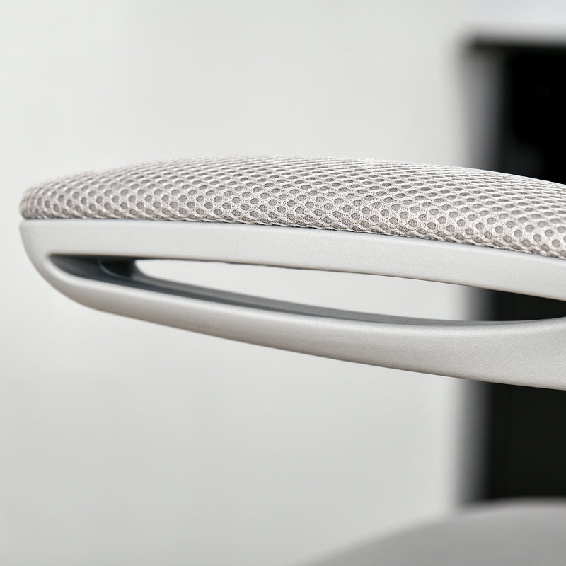 Sedia Poltrona Operativa da Ufficio in Tessuto Poliestere Grigio