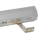 Stufa Elettrica da Parete per Esterno 67,5x10,5x7 cm 2000W Grigia