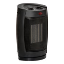 Stufetta Elettrica Oscillante da Scrivania 19,5x14,8x28 cm 1500W Nera