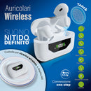 Cuffie Auricolari Wireless con Custodia per Ricarica Kooper  Bianco