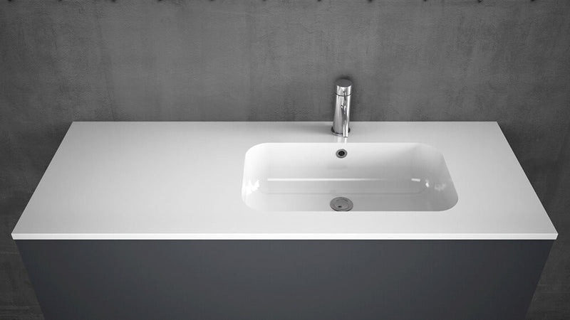 Mobile da Bagno sospeso Samoa 01 Laccato Grigio TFT