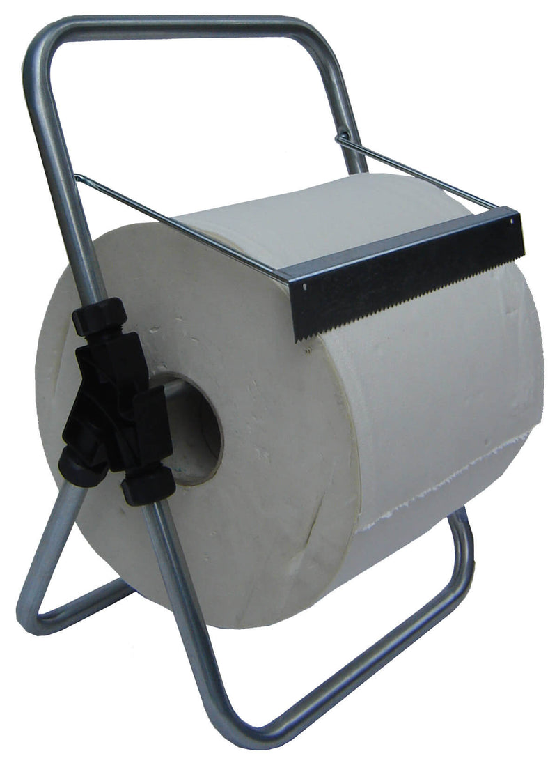 Porta Rotolo a Cavalletto da Banco per Carta Asciugamani Multiuso 30 cm in Acciaio 8055E Agrati