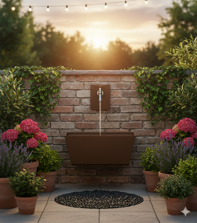 SOMATHERM FOR YOU - Kit rubinetto da giardino a sfera orientabile da esterno 15/21-20/27 + staffa a muro con rosone in ottone cromato | Leroy Merlin
