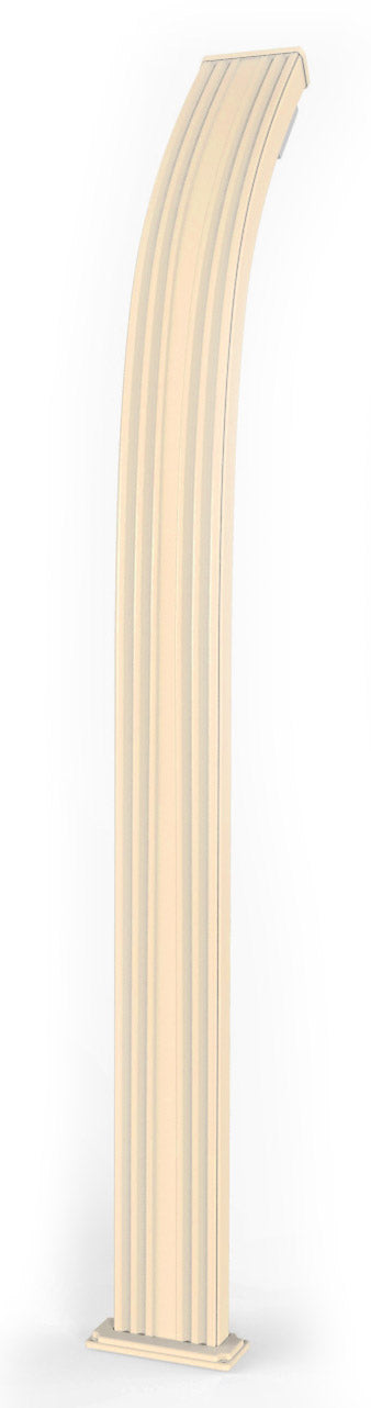 prezzo Doccia Solare da Esterno Giardino 30L Miscelatore e Lavapiedi Arkema Spring Champagne Bronze