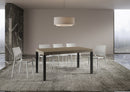 Tavolo Allungabile 160-420x90x77 cm Everyday Tortora Gambe Antracite
