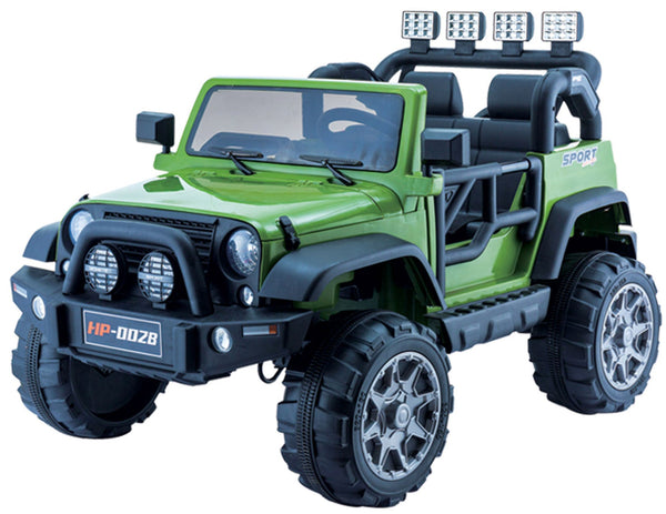 acquista Macchina Elettrica per Bambini 12V 2 Posti Kidfun Fuoristrada Verde