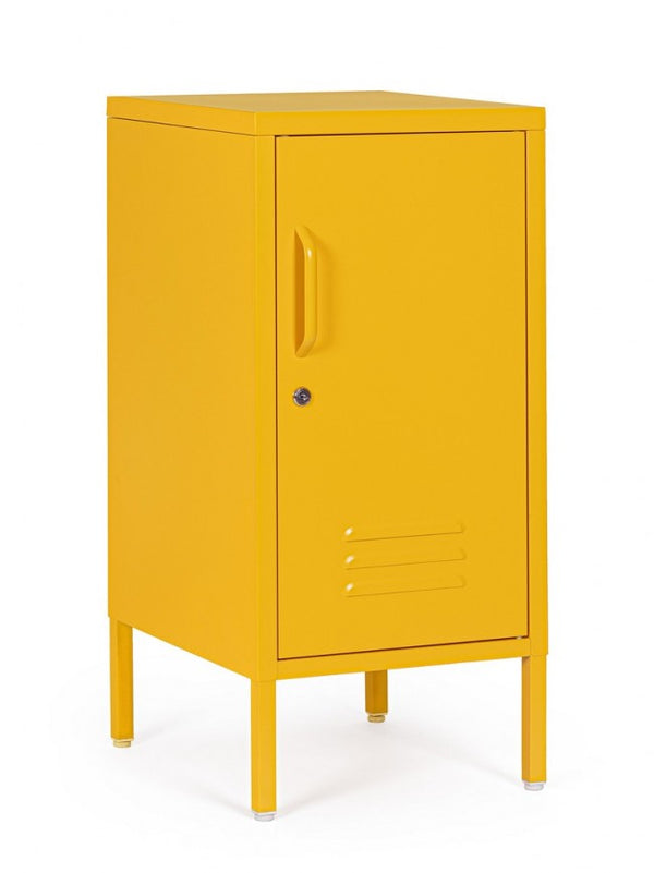 Comodino 1 Anta 40x35x76 cm Cambridge in Acciaio Giallo prezzo