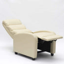 Poltrona Relax Reclinabile Manuale 69x91x102 cm in Similpelle Beige