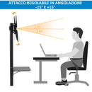 Carrello Supporto per TV 32"-65" Vesa 60x40 cm in Acciaio Nero