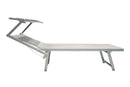 Lettino Prendisole da Giardino in Alluminio Soriani Riccione Ecrù
