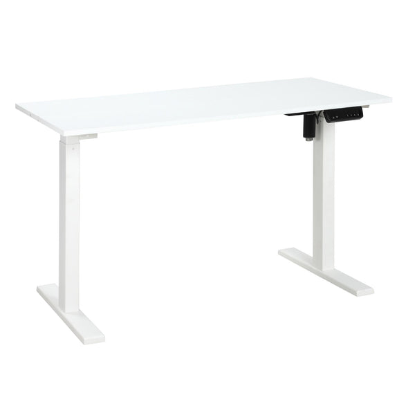 prezzo Scrivania Sollevabile Elettrica 3 Altezze 120x60x74,5-114,5 cm in Metallo e Legno Bianco