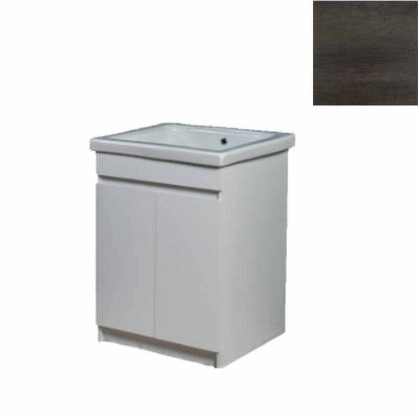 Mobile Lavatoio in Ceramica 2 Ante e Strofinatoio Integrato 60x60x86A cm Olmo Scuro acquista