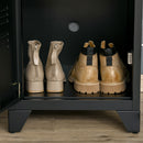 Armadietto Metallico 43x50x180 cm 1 Anta Nero