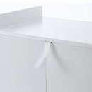 Carrello da Cucina 60x40x77 cm in Legno Bianco e Rovere