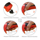 Cesoia Sfoltirami 2 in 1 Tagliaerba e Decespugliatore a Batteria Ricaricabile Rosso