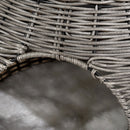 Cuccia per Gatti Ø50x43,5 cm in Rattan Grigio Scuro