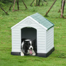 Cuccia per Cani Taglia Media 78x87x81 cm in Plastica Bianco