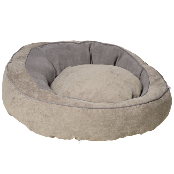 Cuccia Imbottita per Cani e Gatti 85x85x35 cm in Tessuto Grigio sconto