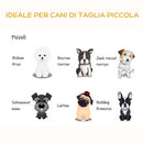 Cuccia per Cani e Gatti Rialzata Ø60x32 cm in Rattan Grigio Scuro