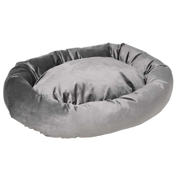 Cuccia Imbottita per Cani 132x89x28 cm in Tessuto Vellutato Grigio Scuro sconto