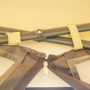 Gazebo da Giardino 330x330x288 cm con Zanzariera Beige