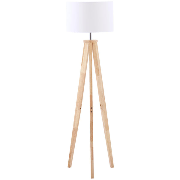 Lampada da Terra 45x45x147 cm E27 Paralume in Tessuto Bianco online