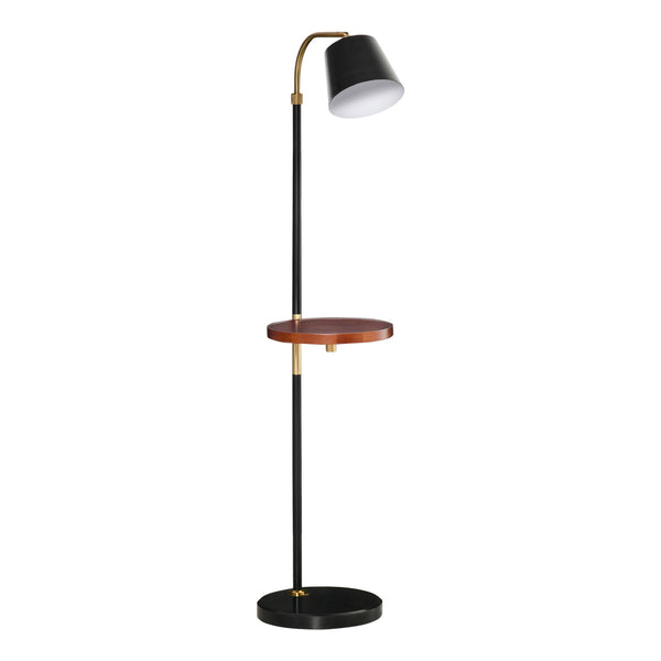 online Lampada da Terra 43x29x160 cm E27 con Ripiano Nero e Oro