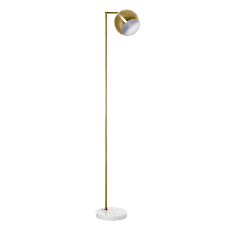 Lampada da Terra 38x26x165 cm E27 Paralume Regolabile Oro