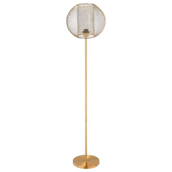 Lampada da Terra Ø35x150 cm E27 Paralume Sferico Oro acquista