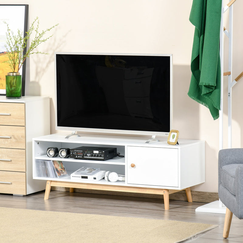 Mobile TV 120x39,5x44,5 cm per TV fino a 50 Bianco