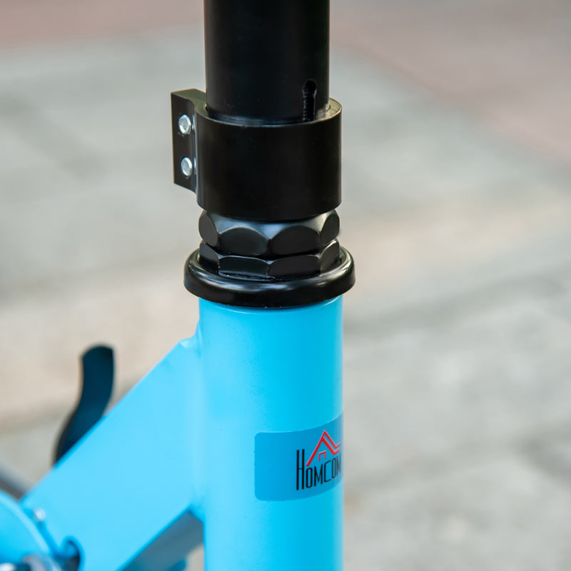 Monopattino Pieghevole per Bambini 67,7x34x79,5-89,5 cm in Metallo e Alluminio Blu